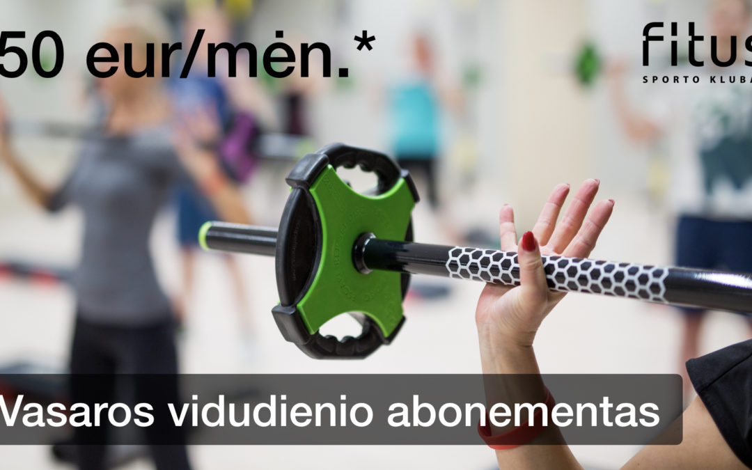 Vasaros vidudienio abonementas